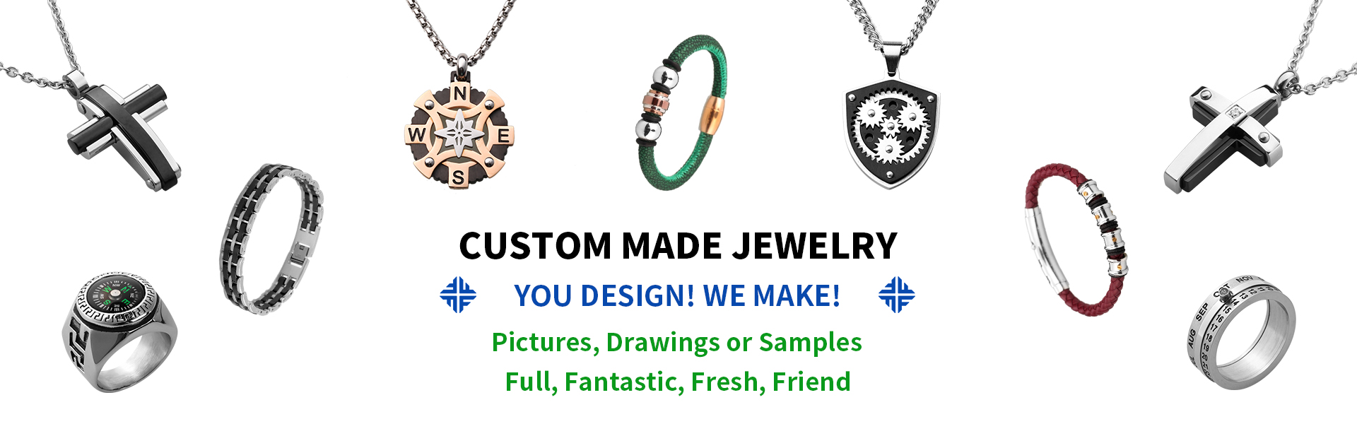 joias de aço inoxidável, joias e acessórios da moda, atacadista e fabricante de joias,Dongguan Fullten Jewelry Co., Ltd